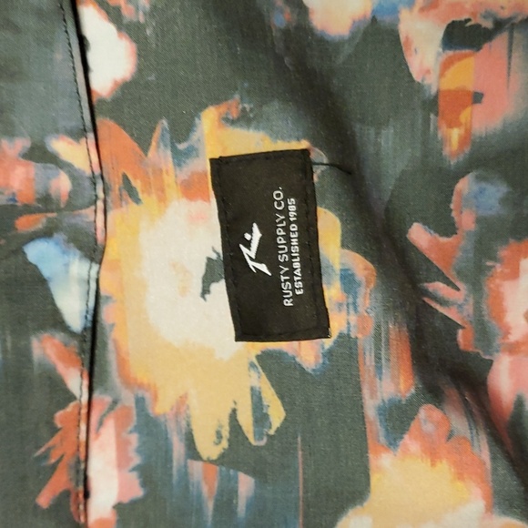 NWT Rusty Craft Beer Elastic Swim Shorts - Picture 4 of 5